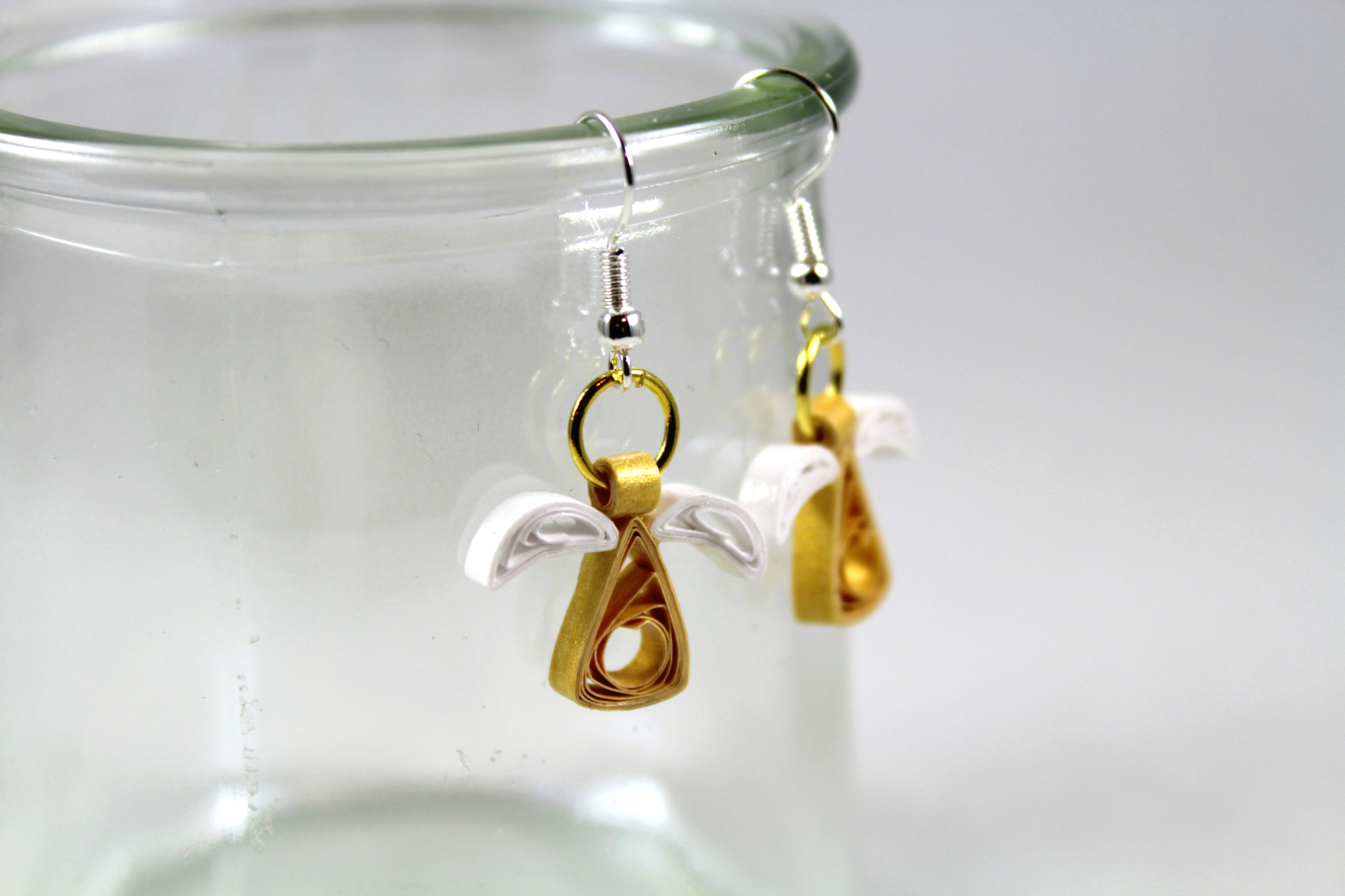 Quilled Angel Earrings