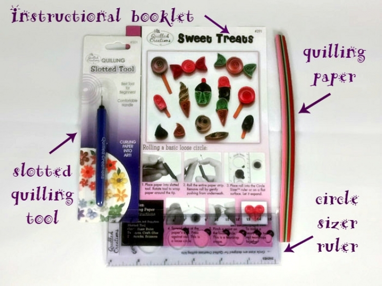 quilling booklet, sweet treats, quilled creations, quilling education