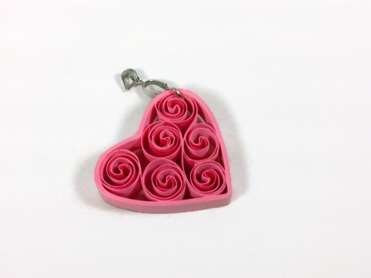 paper jewelry, unique gift for her, paper anniversary gift, pink filigree