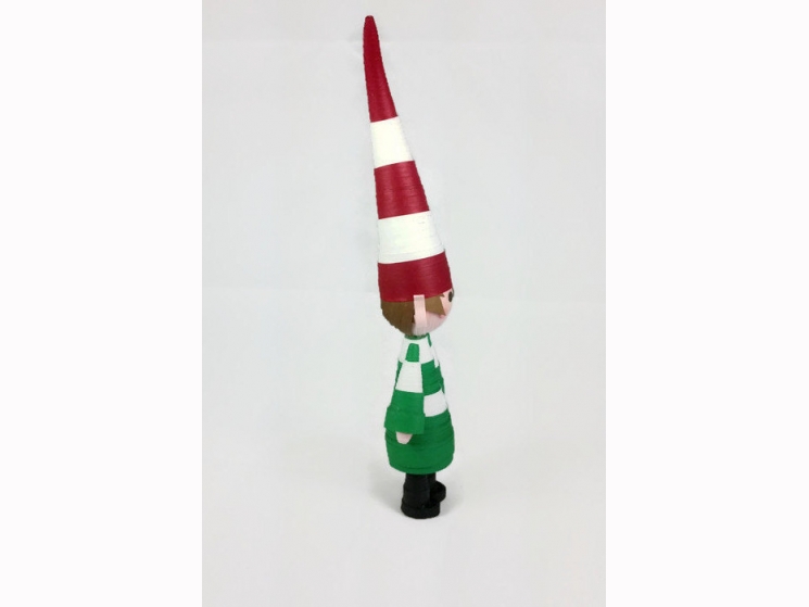 Christmas tree ornaments, Christmas elf, green and red, cute elf ornaments