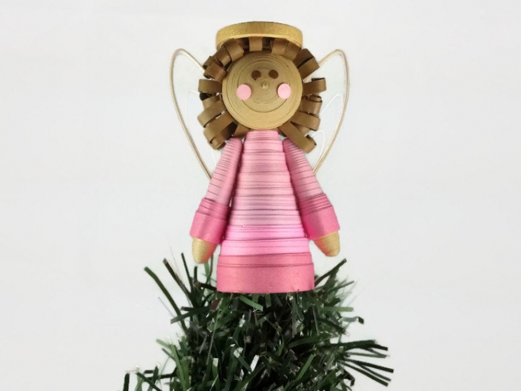 angel tree topper, black angel, Christmas decoration, african american angel