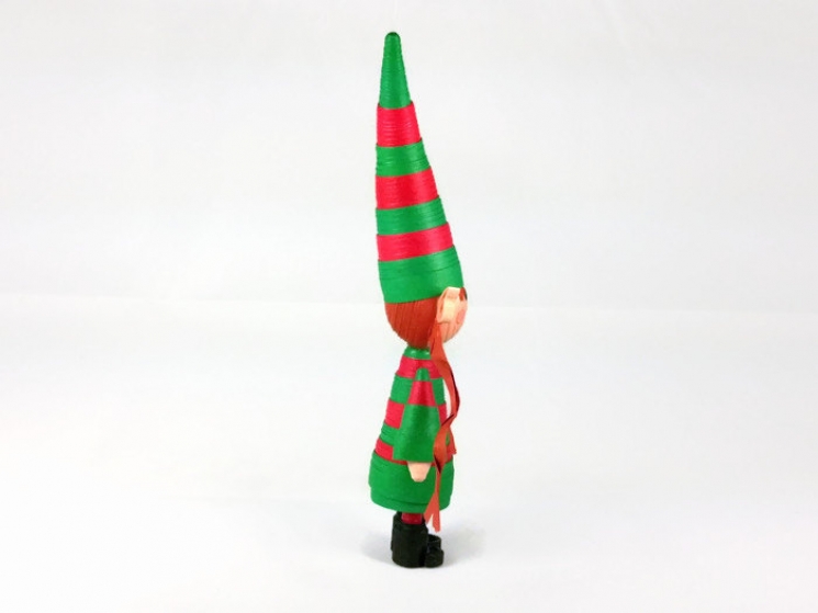 cute elf ornament, female elf, elfette, cute Christmas ornament, adorable elf
