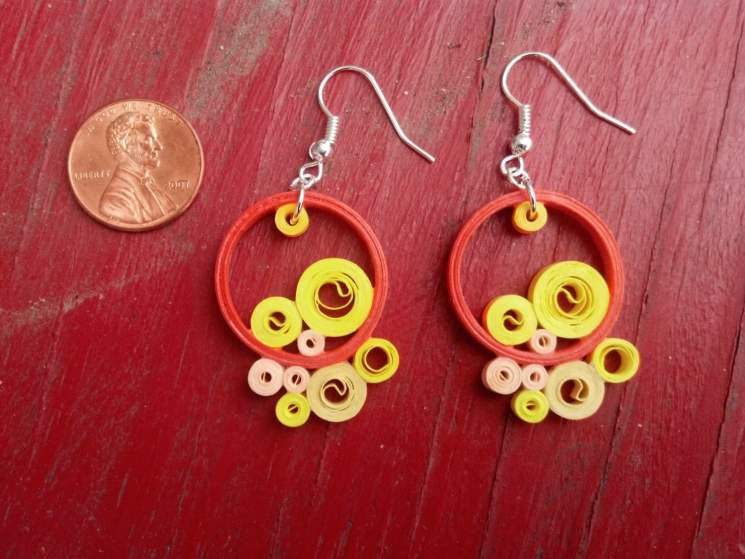 hippie earrings, hippy earrings, handmade earrings, handmade boho jewelry