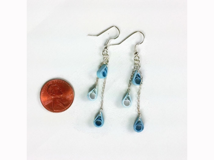 blue tears jewelry, tears jewelry, tear earrings, tear jewelry, dangle tears