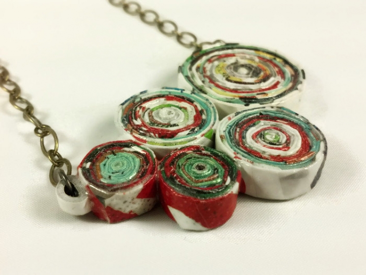 OOAK handmade, handmade necklace, handmade jewelry, artisan jewelry, upcycling