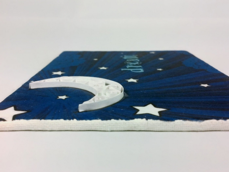 crescent moon art, crescent moon decor, moon and stars, blue moon, whimsical art