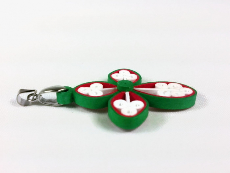 Christmas necklace, cross necklace, Christmas outfit, custom cross, custom color