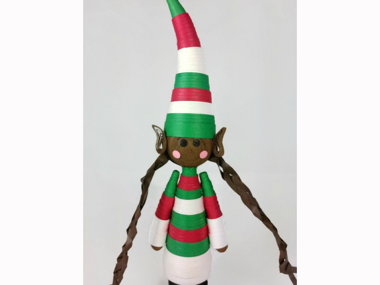 handmade Christmas ornament, handmade elf ornament, handmade ornament, xmas elf