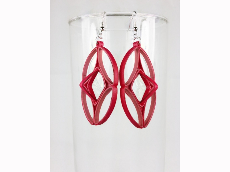 geometric cage earrings, geometric earrings, cage earrings, art deco earrings