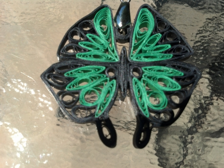 black butterfly, butterfly jewelry, handmade butterfly, handmade necklace