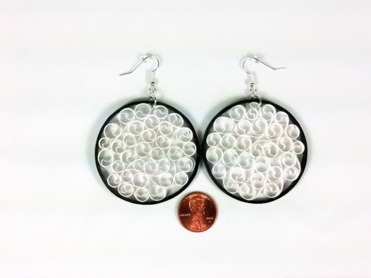 handmade jewelry, elegant earrings, unique earrings, first anniversary gift