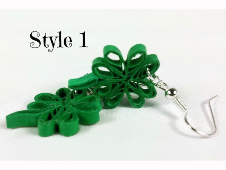 paddys jewelry, paper earrings, green earrings, shamrock jewelry, irish outfit