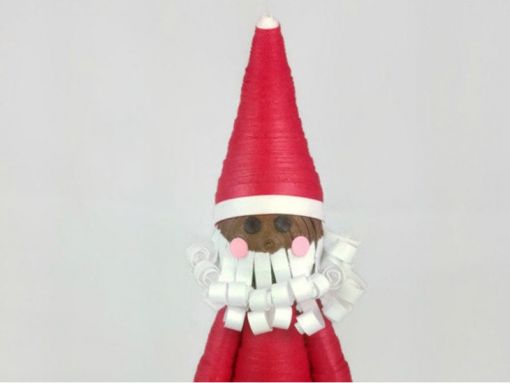 African American Santa, Christmas ornament, handmade Christmas decorations