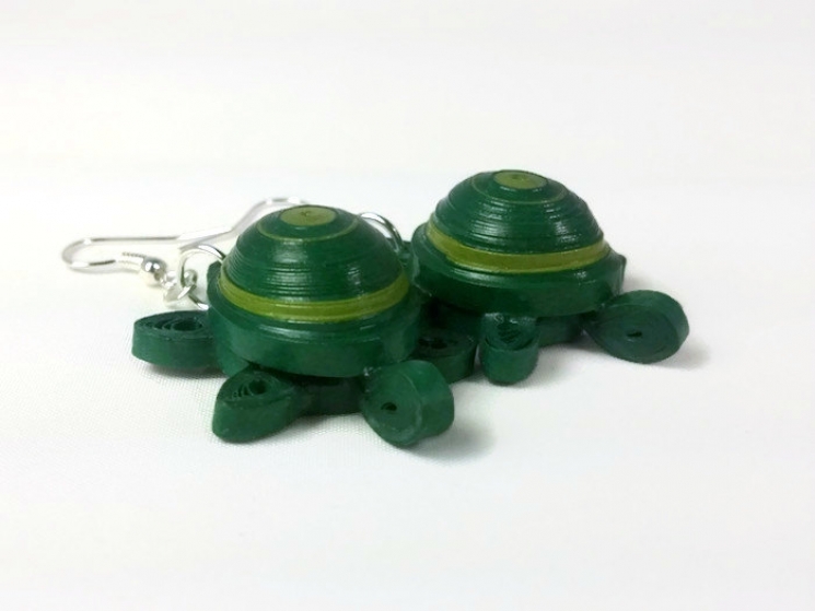 turtle jewellery, handmade turtles, handmade earrings, handmade jewelry