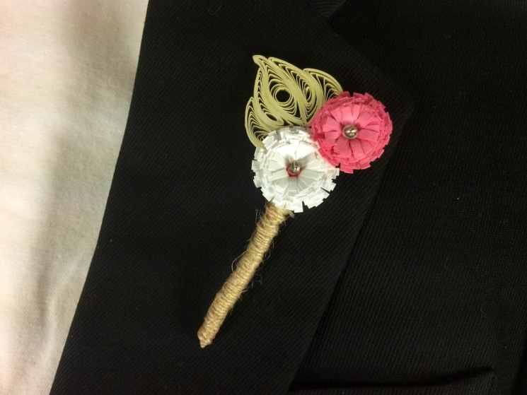 flower pin boutonniere, mens wedding flower, groom wedding, wedding keepsake