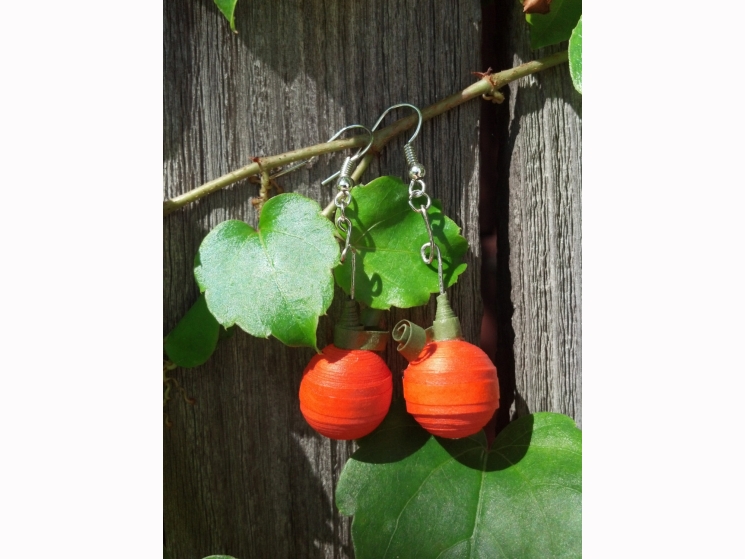 costume jewelry, orange earrings, orange jewelry, Halloween costume