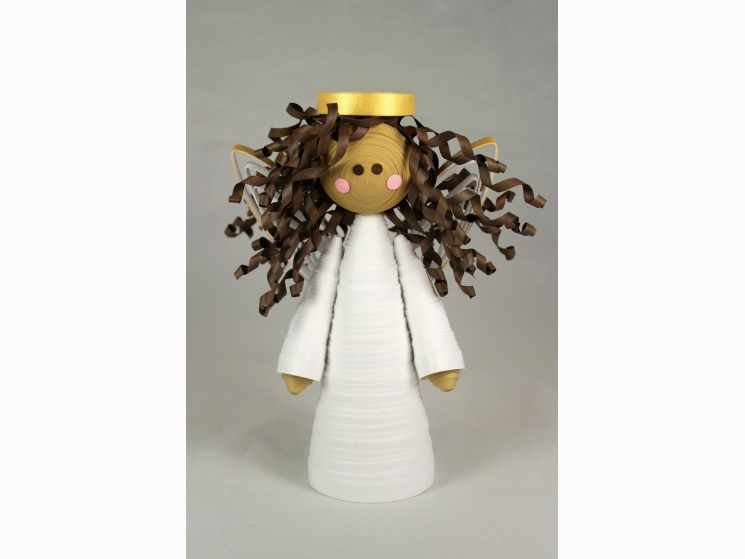 4 inch tree topper, african american angel, multicultural angel, hispanic angel