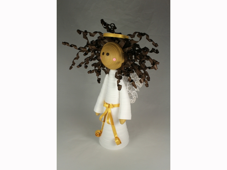 brown angel, black angel, african american angel, brown angel tree topper