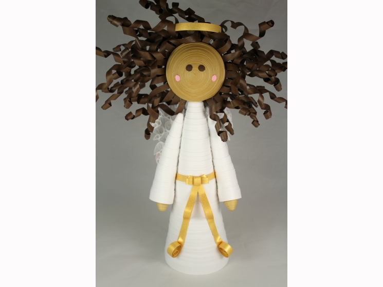 black angel tree topper, multicultural christmas, multicultural angel