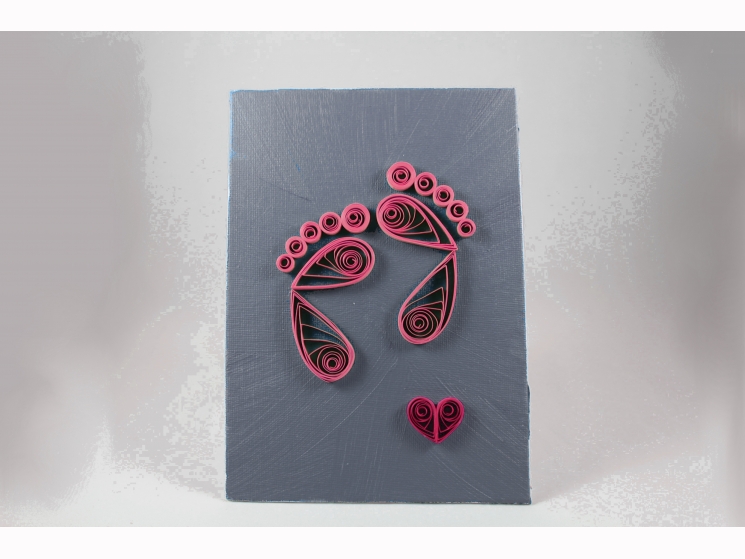 gender reveal gift, gender reveal idea, unique gender reveal, pink baby feet