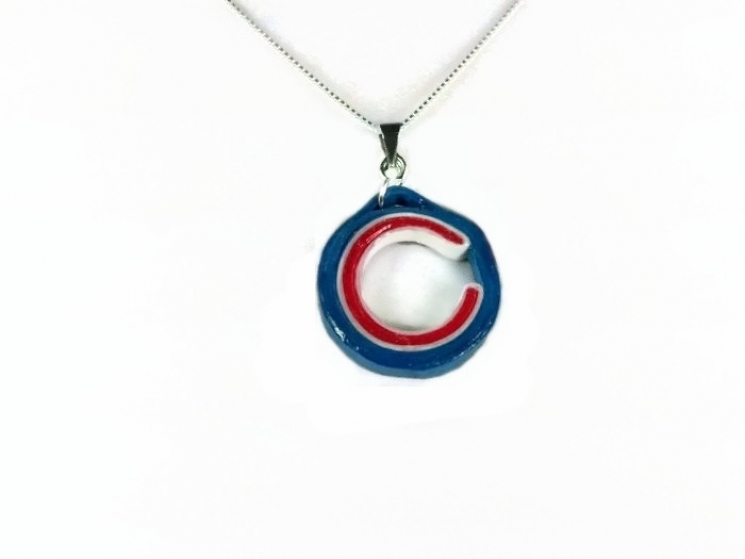 Chicago necklace, Chicago jewelry, Chicago C necklace, c necklace, Chicago Cubs