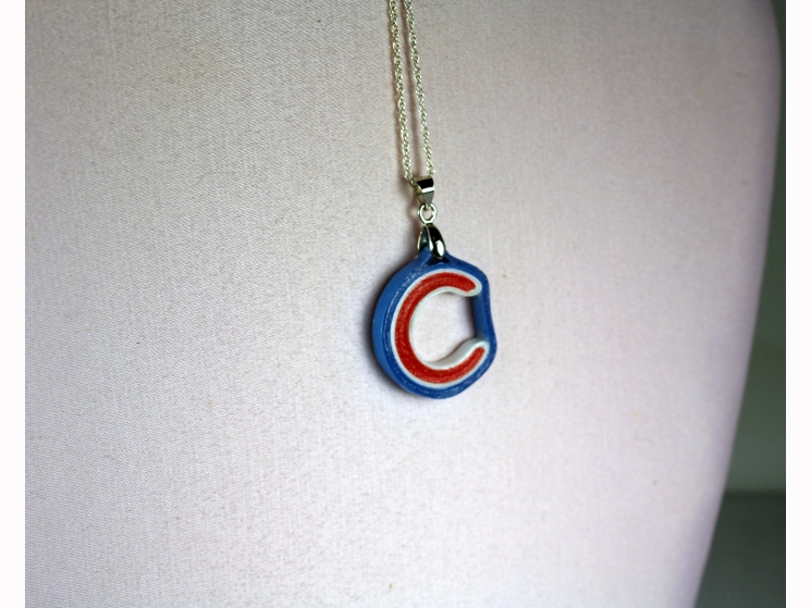 Chicago Cubs necklace, Chicago Cubs jewelry, Chicago girl, Chicago gift