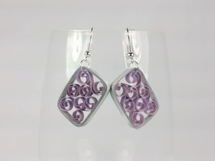 eco friendly earrings, eco friendly jewelry, geometric earrings