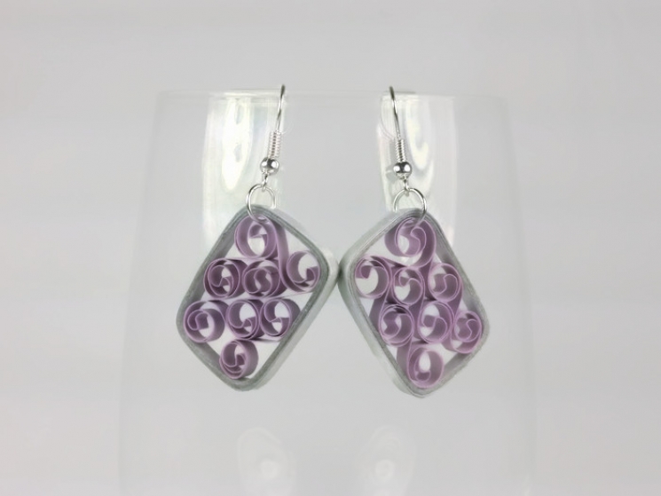 eco friendly earrings, eco friendly jewelry, geometric earrings