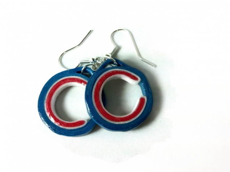 paper quilling earrings, Chicago earrings, gift for her, paper earrings