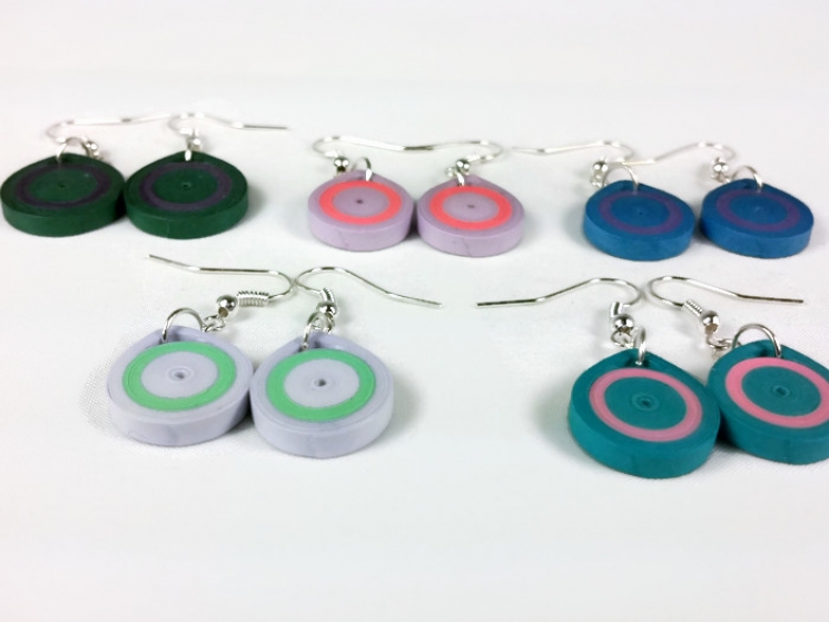 wedding colors, small round earrings, circle earrings, lightweight earrings