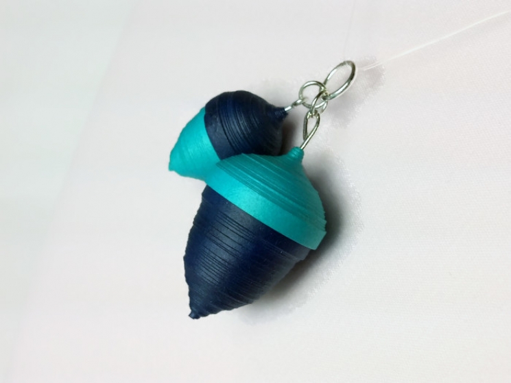 acorn jewelry, silver acorn, gold acorn, blue acorn, teal acorn, green acorn