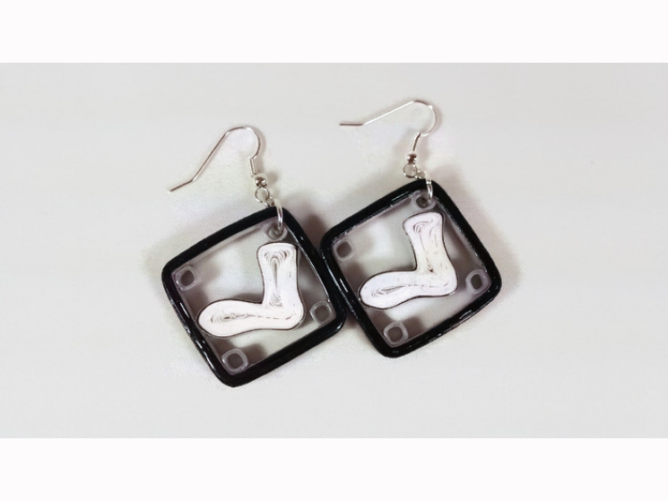 socks jewelry, sock jewelry, socks earrings, sock earrings, paper earrings