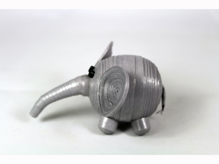 quilling elephant, 3D quilling, paper quilled elephant, elephant ornament