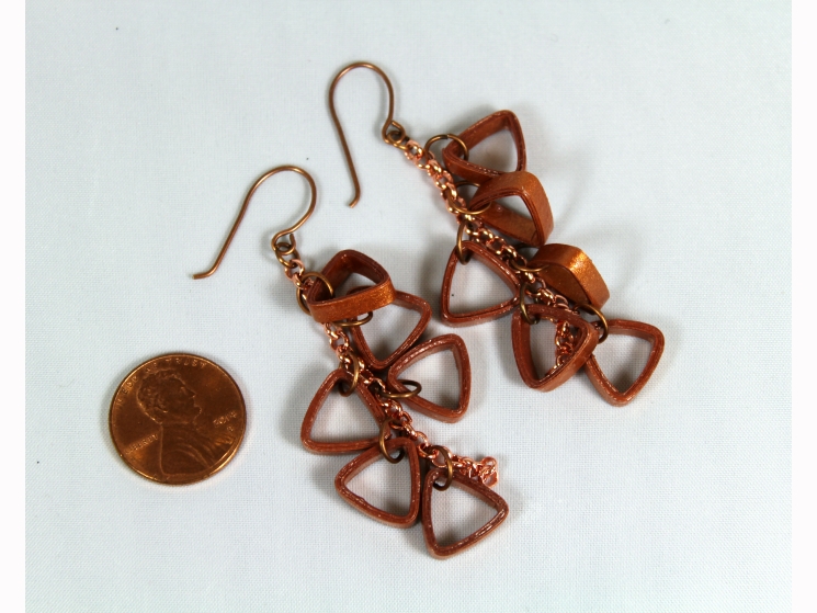 eco friendly earrings, wear to work, long earrings, paper anniversary gift