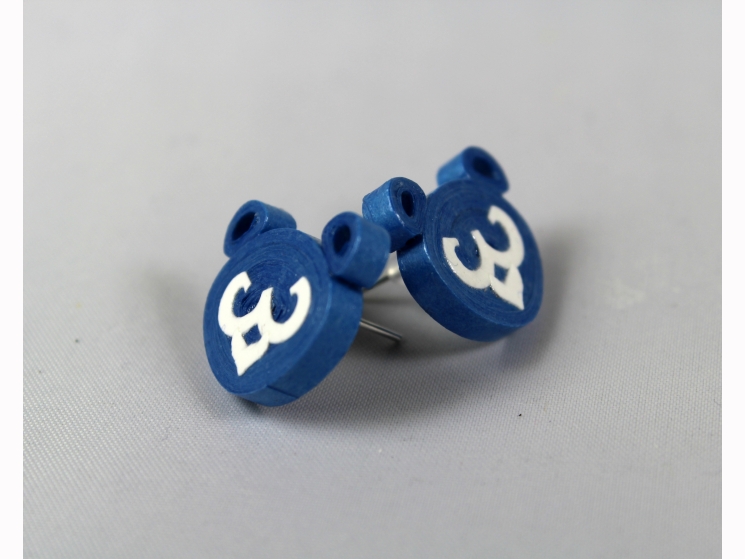 post earrings, bear head earrings, cubs jewelry, cub studs, bear studs