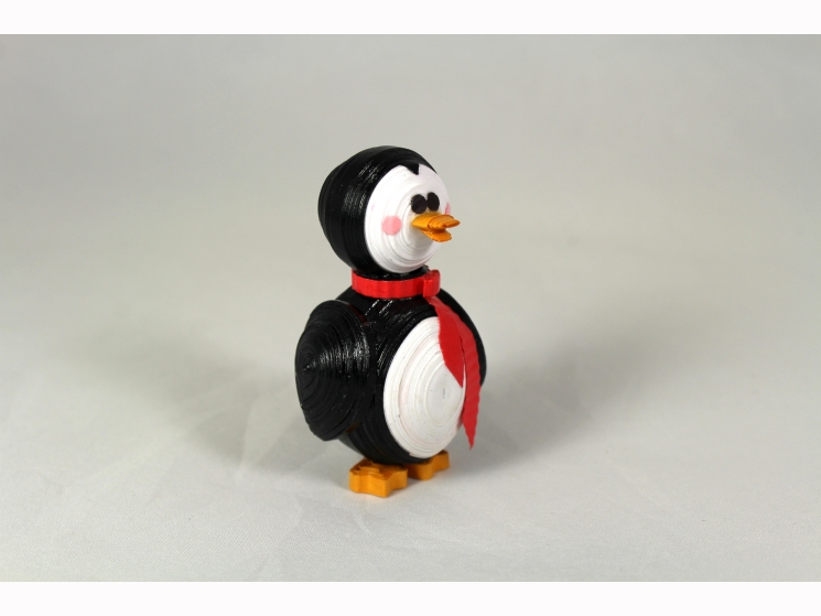 quilling penguin, penguin animal figurine, penguin, penguin ornament