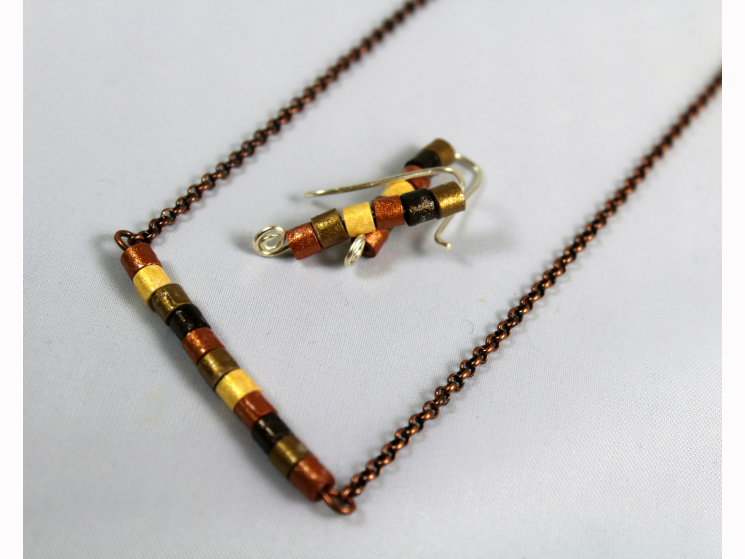 quill jewelry, eco-friendly jewelry, eco-friendly jewelry set, handmade jewelry