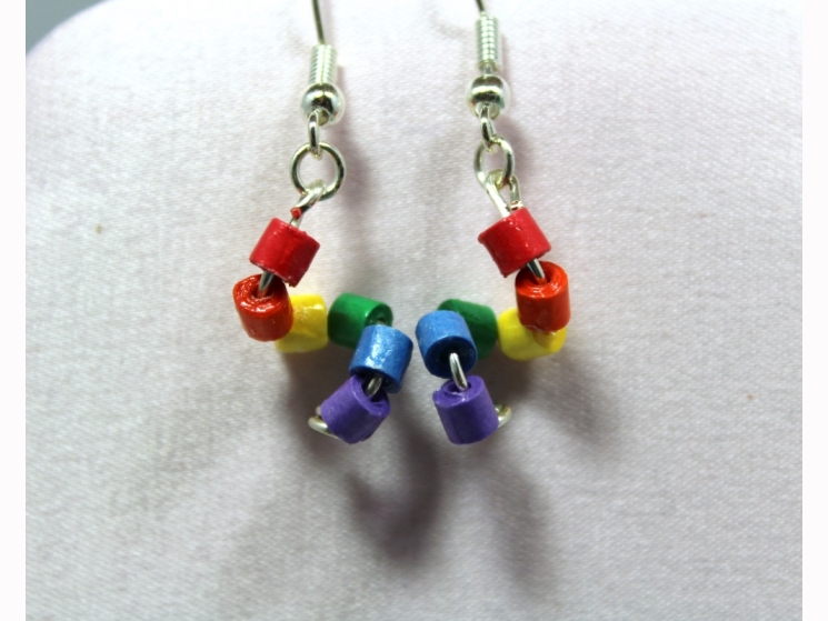 minimalist jewelry, eco friendly earrings, eco friendly jewelry, quilling paper