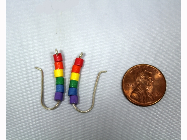 paper quill ear climber, paper quill ear crawler, rainbow quilling, minimalist