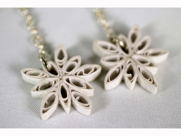 handmade snowflake jewelry, frozen earrings, frozen snowflake earrings