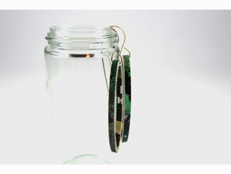 paper earrings, marquise earrings, long marquise, handmade earrings