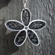 paper jewelry, handmade earrings handmade flowers, eco friendly earrings
