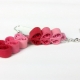 paper anniversary gift for her, red and pink hearts, ombre hearts, dangle heart