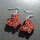 paper butterfly earrings, eco friendly butterfly earrings, butterfly jewelry