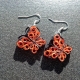 handmade butterfly earrings, handmade butterfly jewelry, butterfly lover