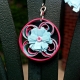 pink filigree, blue flower earrings, paper quilling earrings, gift for her