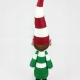 red and green, quilling elf, quilled elf, cute elf figurine, paper ornament