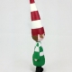 Christmas tree ornaments, Christmas elf, green and red, cute elf ornaments