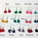 Tiny Heart Earrings Different Colors , different color choices, minimalist earrings, paper earrings, gift for her