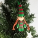 Christmas elf decoration, quilling elf, cute Christmas ornament, standing elf